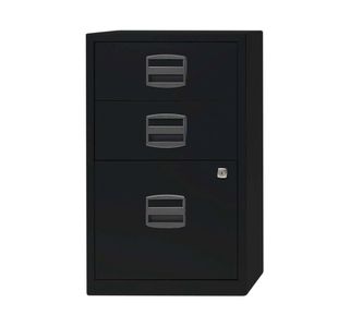 Bisley 3 Drw Home Flng Cabinet Black