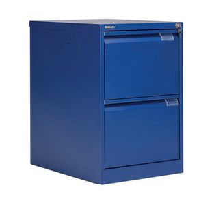 Bisley 2 Drw Filing Cab Blue