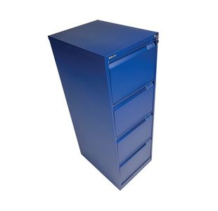 Bisley 4 Drw Filing Cab Blue