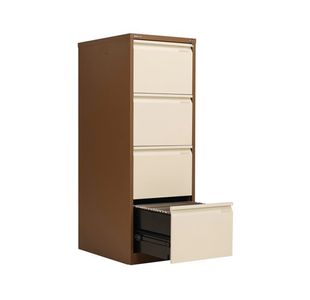 Bisley 4 Drw Filing Cab Coffee/Cream