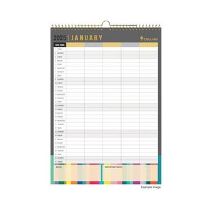 Collins Edge Wall Calendar A3 Mtv 25