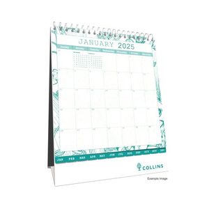 Collins Tara Desk Calendar Mtv 2025