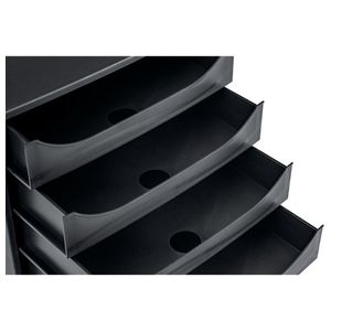 Contour 4 Drawer Set Black Ce06114