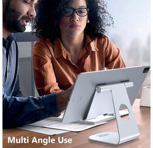 Large Tab/Phone Stand 4-13In Silver