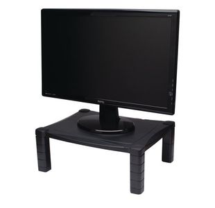 Contour Ergonomics Adj Mon Stand Blk