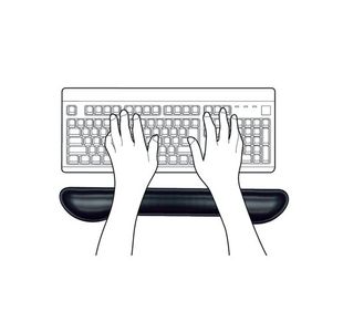 Contour Ergonomics Gel Kbrd Wrst Blk