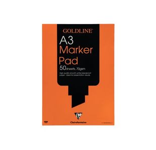 Goldline White A3 Marker Pad Gpb1A3