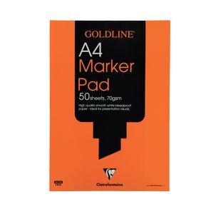 Goldline Marker Pad A4 White Gpb1A4
