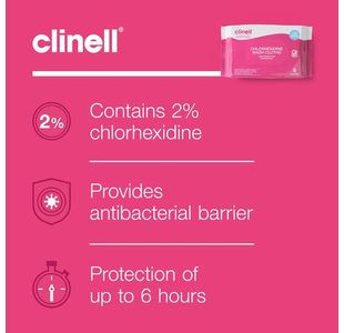 Clinell Chlorhexidine Wash Cloth Pk8