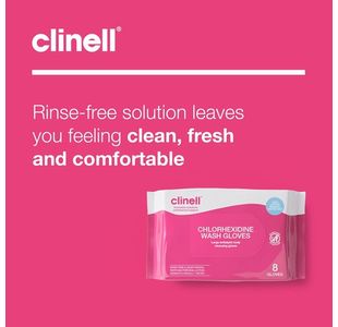 Clinell Chlorhexidine Wash Glove Pk8