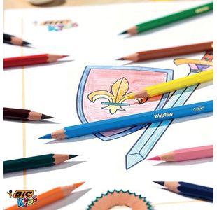 Bic Kids Ecolution Col Pencils Pk12