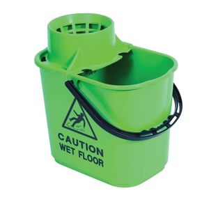 2Work Mop Bucket/Wringer 15L Grn