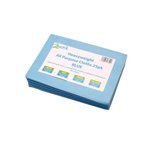 2Work Heavyweight Cloths Blue Pk25