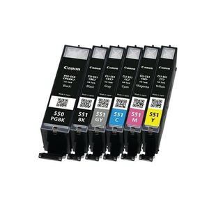 Canon Pgi-550/Cli-551 Pbk/C/M/Y/Bk/G