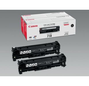 Canon 718Vp Toner Cart Black Pk2