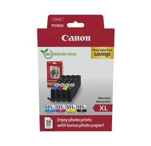 Canon Cli-551Xl Cart + Ppr Hy Cmyk