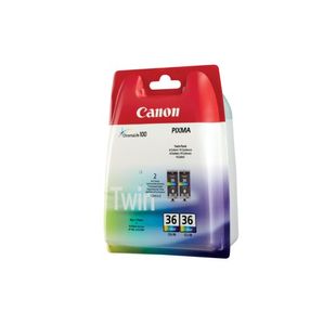 Canon Cli-36 Inkjet Cart Twpk Colour