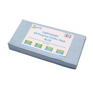 2Work Lwt All Pup Cloth Blu Pk50