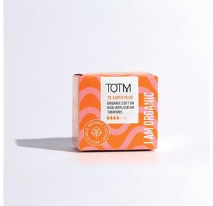 Totm Orgn Non-App Tampon Super+ Pk15