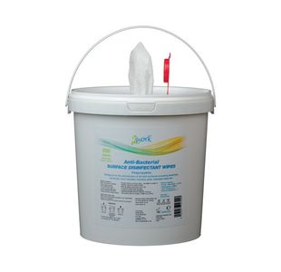 2Work Disinfectant 500 Wipes Tub