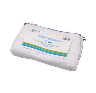 2Work Dishcloths 400X280Mm Wht Pk10