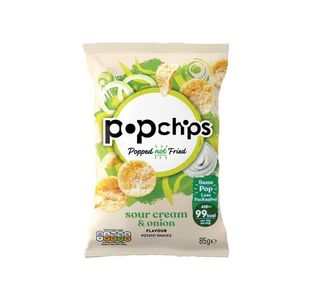 Popchips Crisps Sour Crm/Oni 85G P8