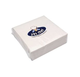 Napkin 400Mm 2 Ply Wht Pk100