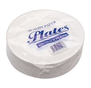 Paper Plate 7In Wht Kblry1641 Pk100