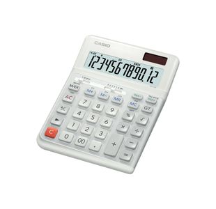 Casio De-12E 12 Digit Erg Calc White