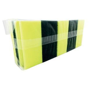 Sponge Scourers Pk10 Green/Yellow