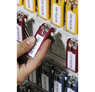 Durable Key Clip Assorted Pk6