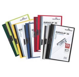 Durable 3Mm Duraclip File A4 Ast P25
