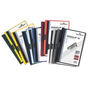 Durable 3Mm Duraclip File Blk Pk25