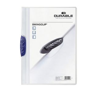 Durable Swingclip Folder Dk Blu Pk25