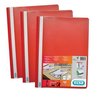 Elba Report File A4 Red Pk50