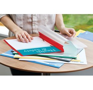 Elba Clearview Fldr A4 Blu P50