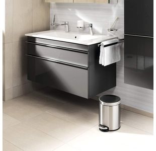 Durable Ssteel Pedal Bin Round 5L