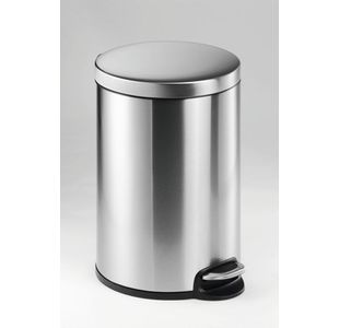 Durable Ssteel Pedal Bin Round 20L