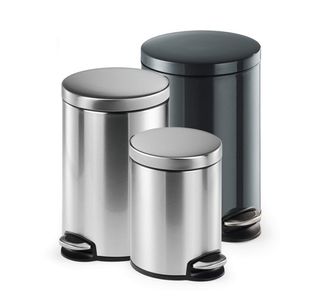 Durable Pedal Bin Metal Rnd 12L Cha