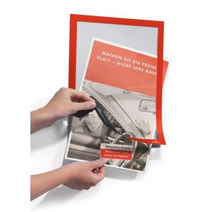 Durable Duraframe S/Adh Frm Red Pk2