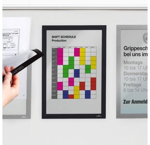 Durable Duraframe Magn A4 Slver Pk5