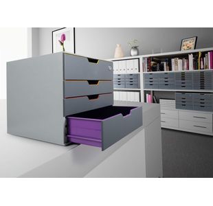 Durable Varicolor Safe 4 Drawer Unit