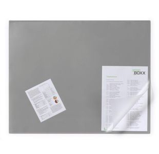 Durable Desk Mat 650X520Mm Clr/Gry