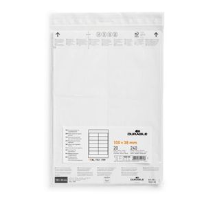 Durable Insert Sheets 100X38Mm Pk240