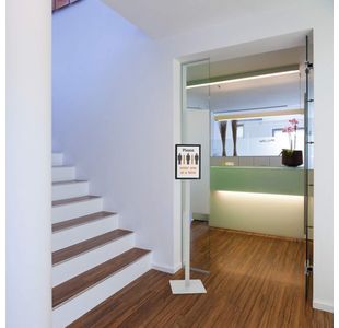 Durable Info Sign Floor Stand A4