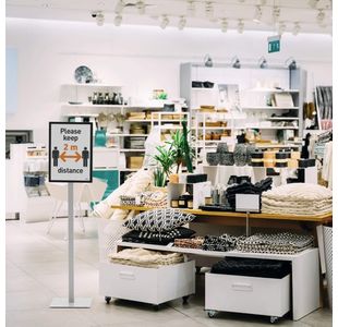 Durable Info Sign Floor Stand A3