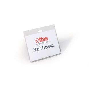 Name Badge Euro Perf 60X90Mm Pk5