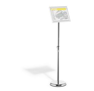 Durable Floor Infostand Alu-Snap A4