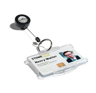 Durable Badge Reel Keyring Char Pk10