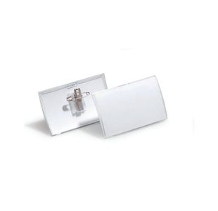 Durable Click Fld Badge W/Clip Pk25